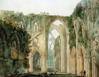 Innenraum der Tintern Abbey